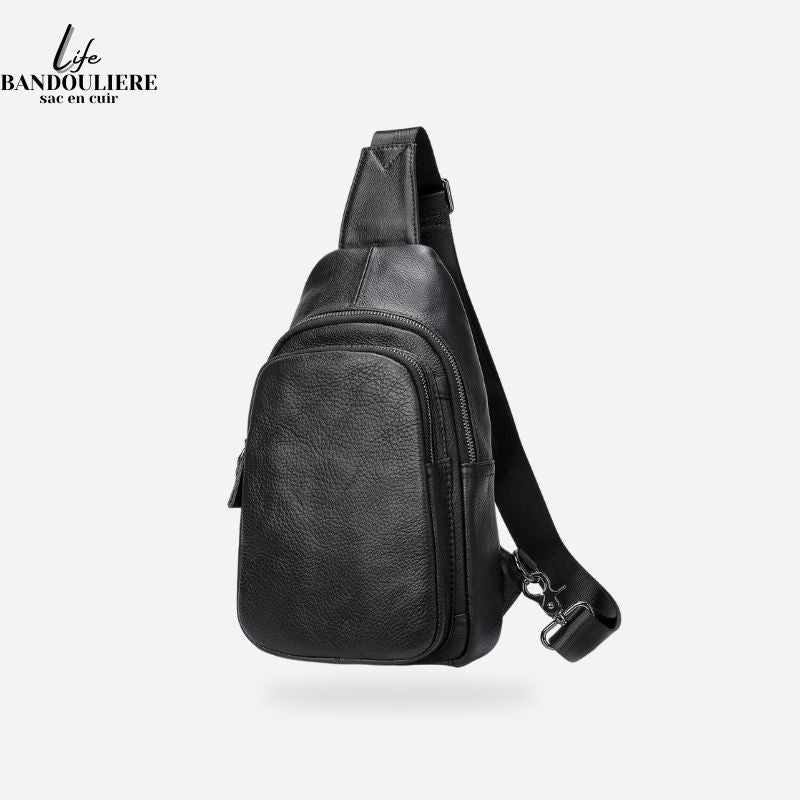 Sac en bandoulière en cuir pour homme Philippe