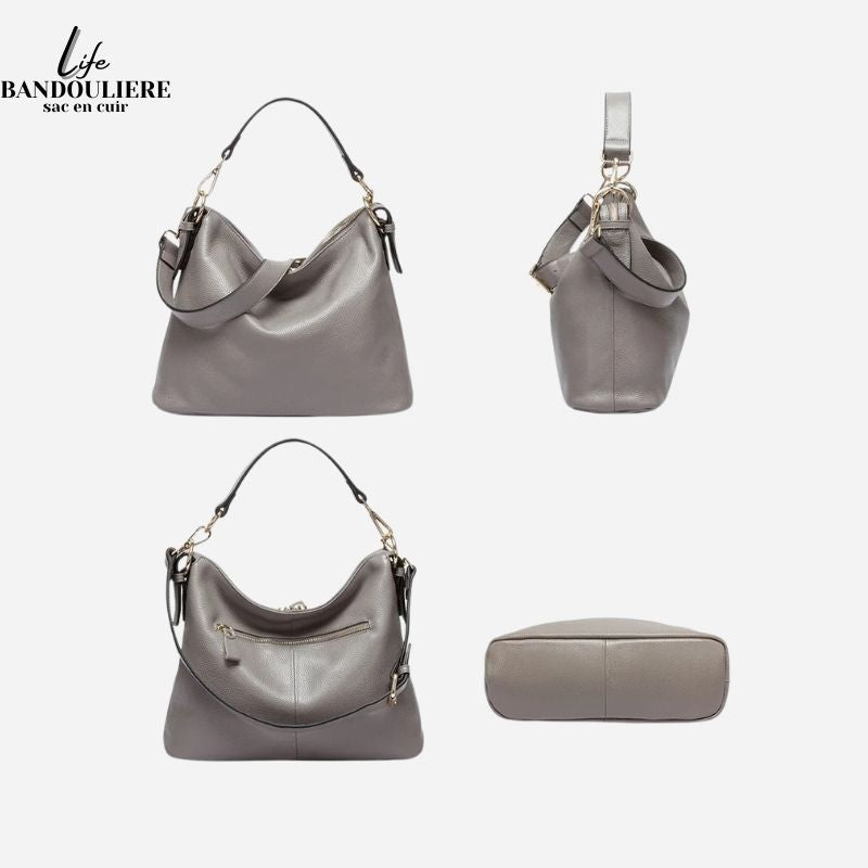 Sac à main en cuir<br> Rose