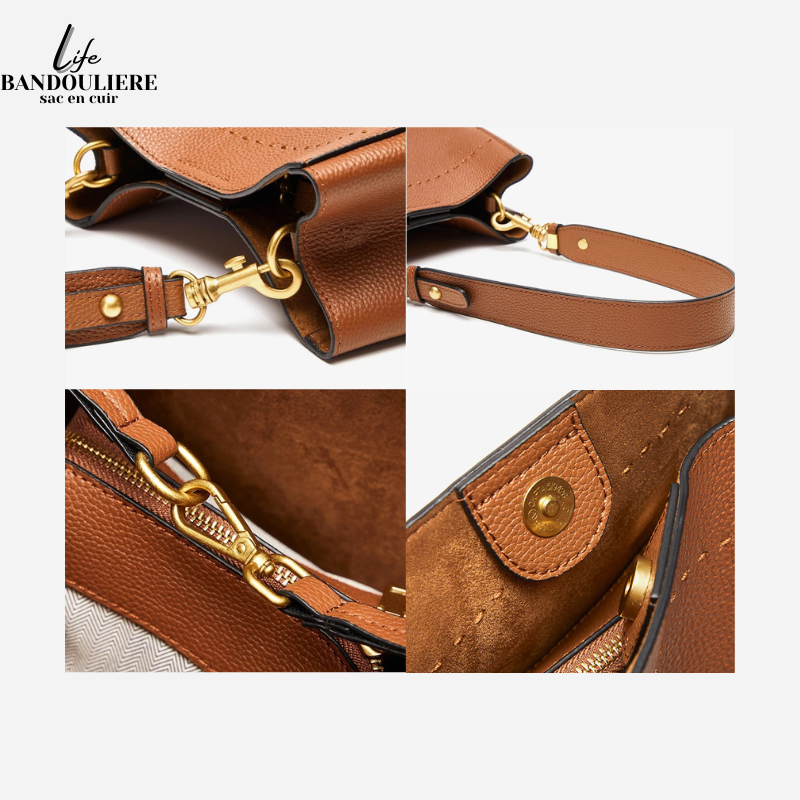 Sac seau en cuir Camila