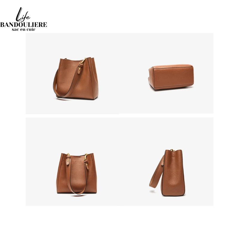 Sac seau en cuir Camila