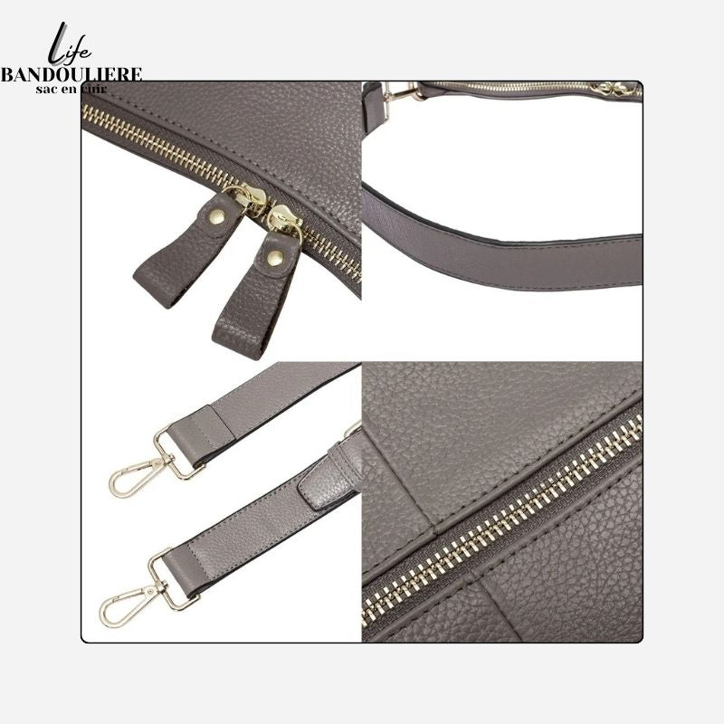 Sac à main en cuir<br> Rose