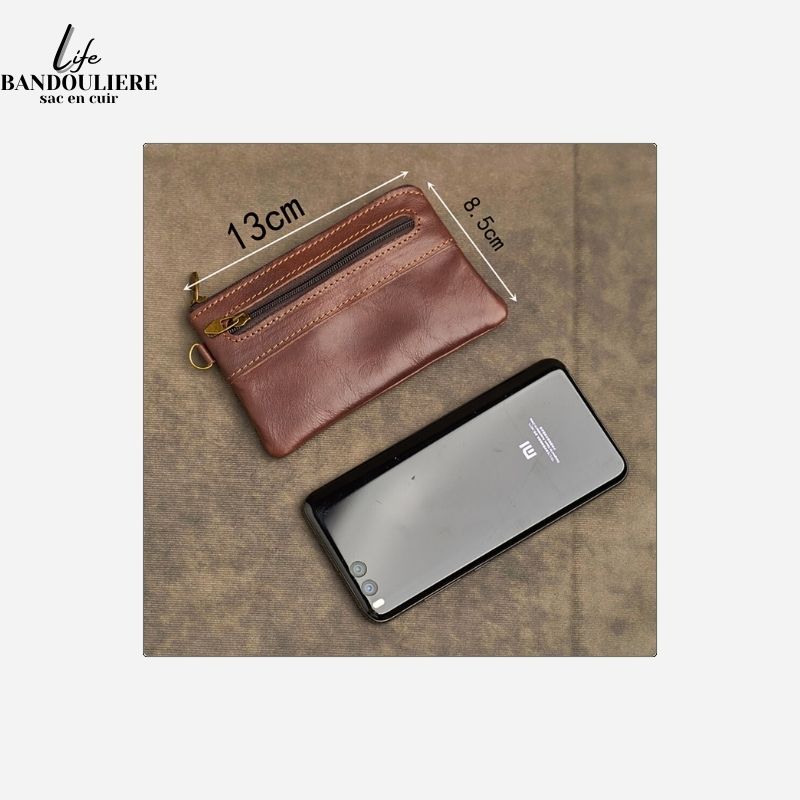 Porte monnaie en cuir pour Homme Davy
