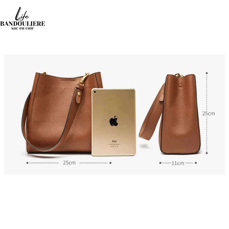 Sac seau en cuir Camila