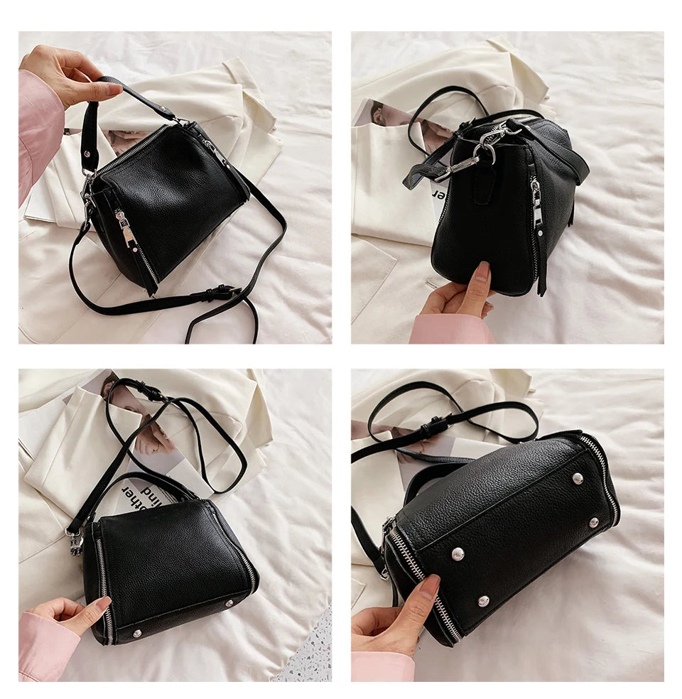 Sac noir en bandoulière<br> Manon