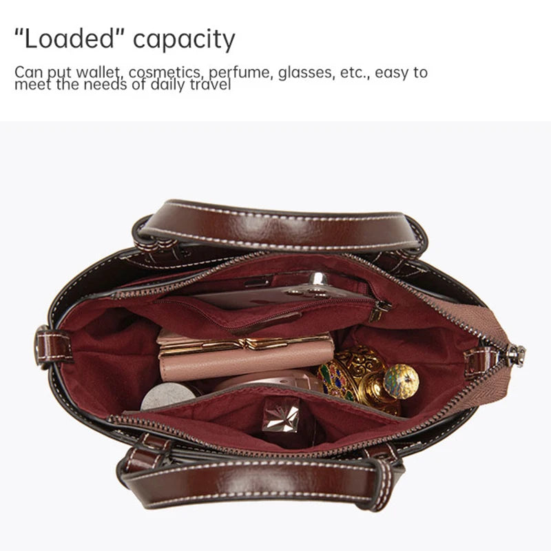 Sac a main cuir marron<br> Tiffanny