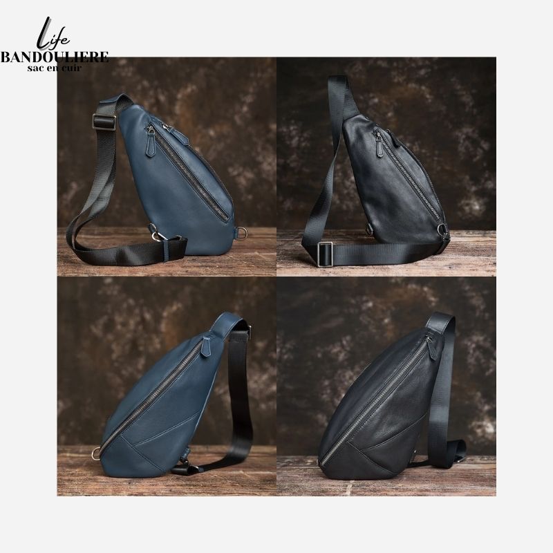 Sac en bandoulière en cuir pour homme Chris