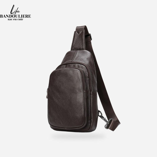 Sac en bandoulière en cuir pour homme Philippe