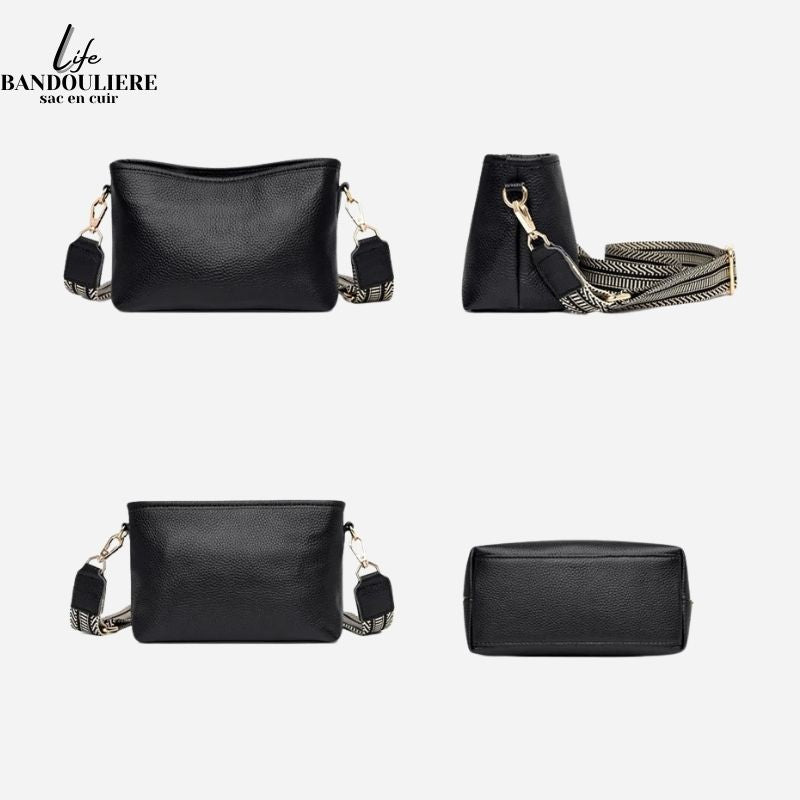 Sac en bandoulière en cuir femme <br>Jessie