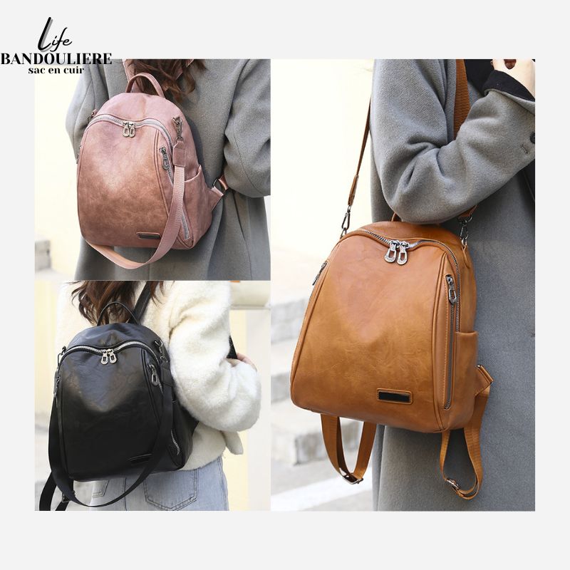 Sac a dos cuir femme<br> Marion