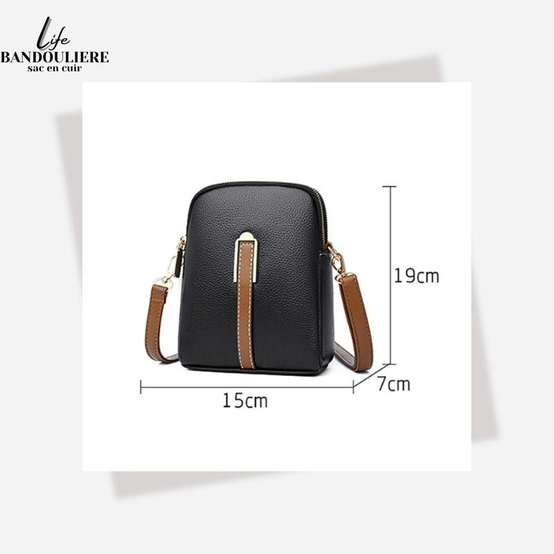 Mini sac à bandoulière pour téléphone et cartes Jane