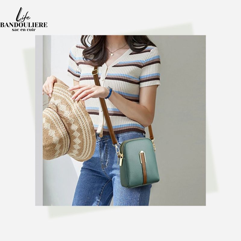 Mini sac à bandoulière pour téléphone et cartes Jane