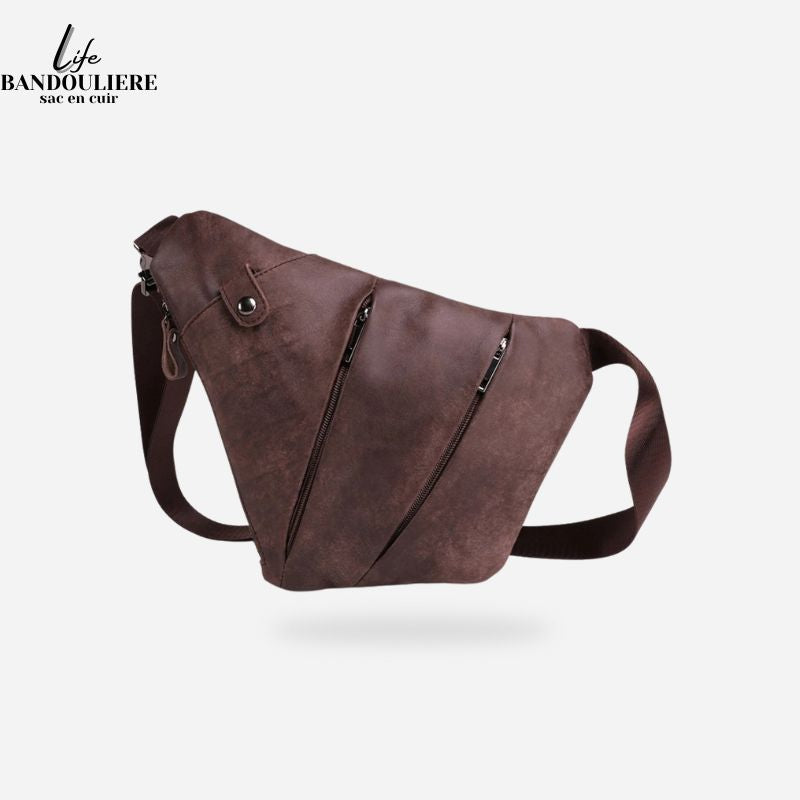 Sac en bandoulière en cuir pour homme Rémi