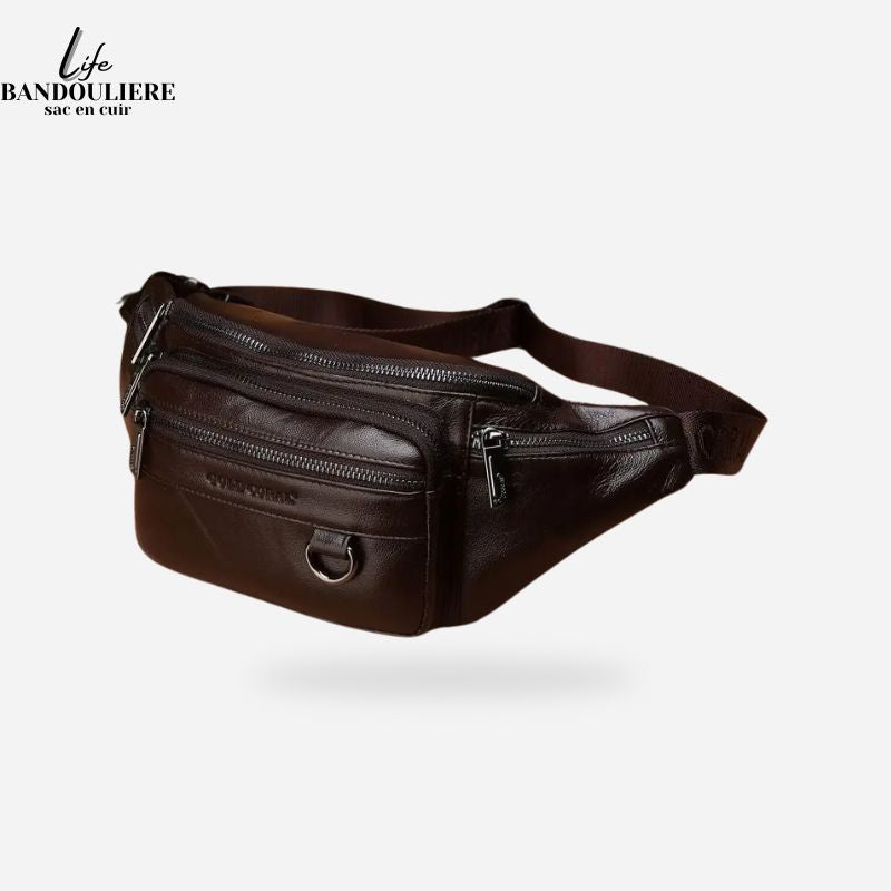 Sac banane homme cuir <br> Chris