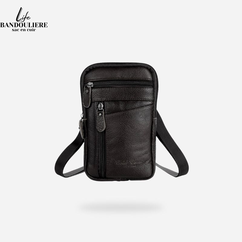 Sac en bandoulière en cuir pour Homme Jean