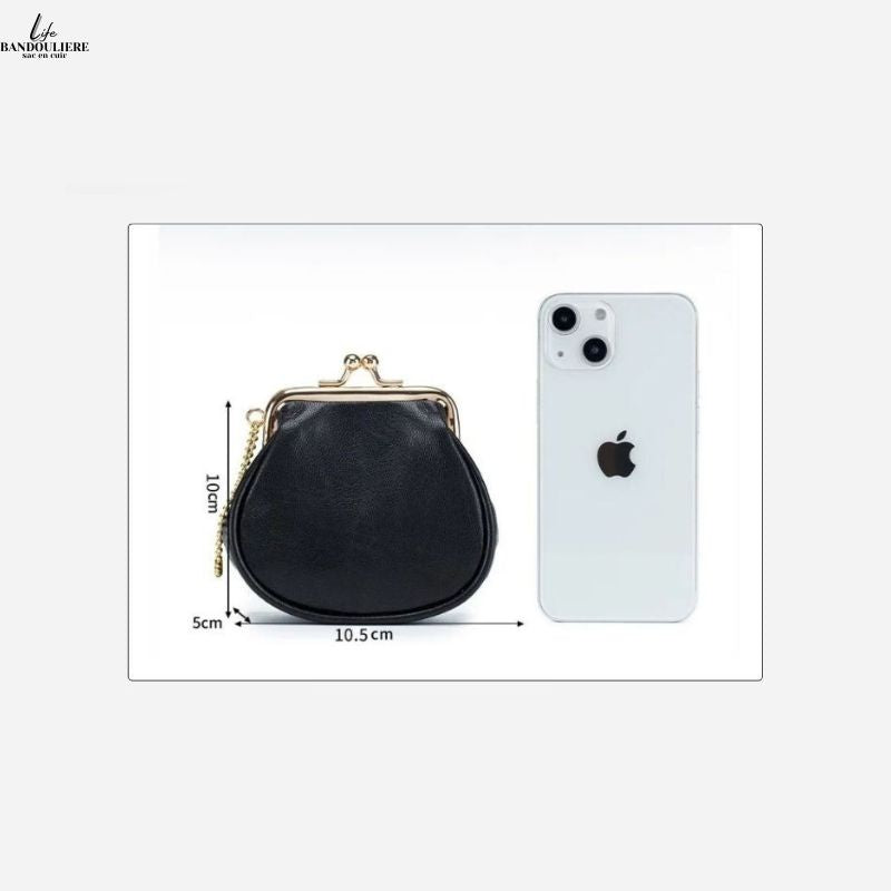Porte monnaie en cuir pour femme Carine