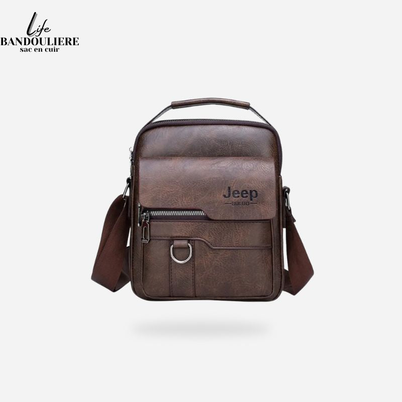 Sac en bandoulière en cuir pour homme<br> Terry