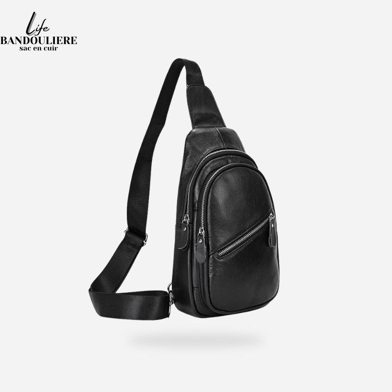 Sac en bandoulière en cuir pour homme David