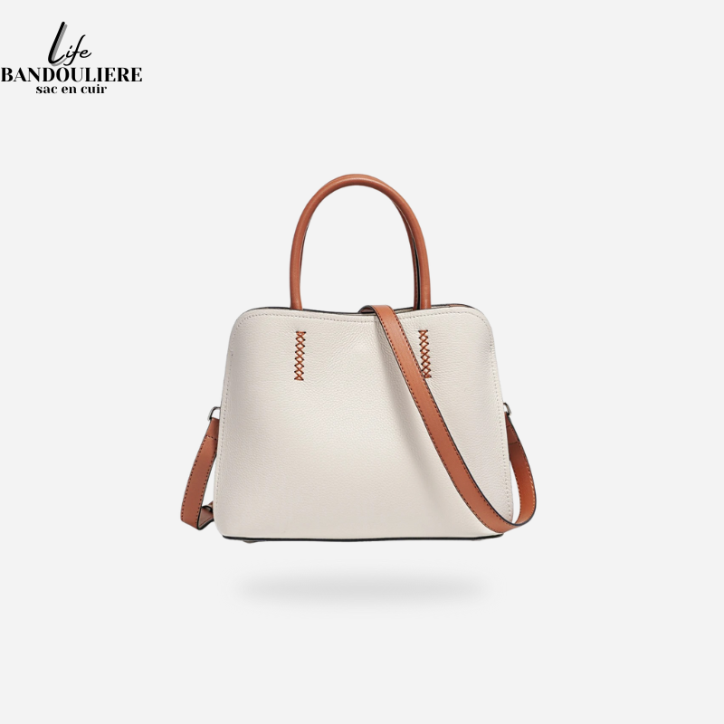 Sac à main tendance blanc Alba