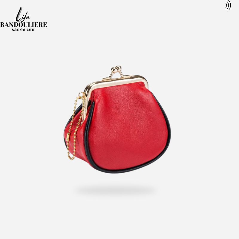 Porte monnaie en cuir pour femme<br> Carine