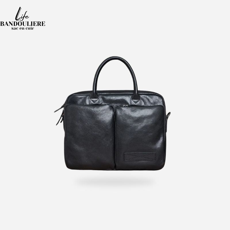 Sac pour ordinateur en cuir Pierre