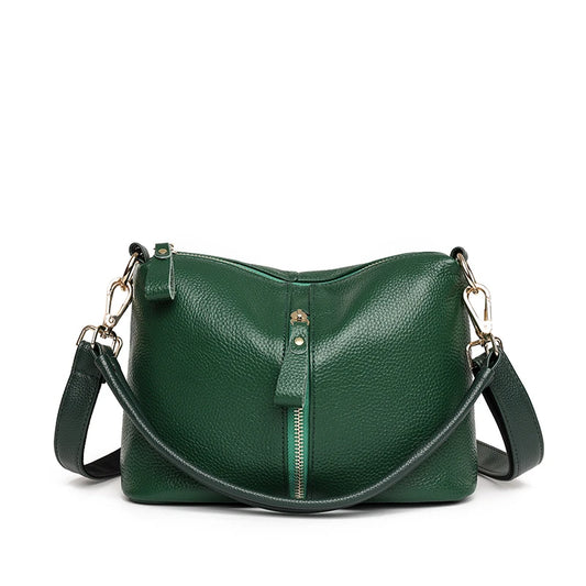 Sac cuir vert<br> Adeline