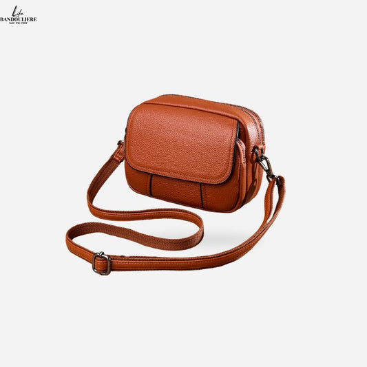 Sac a main cuir marron Karla