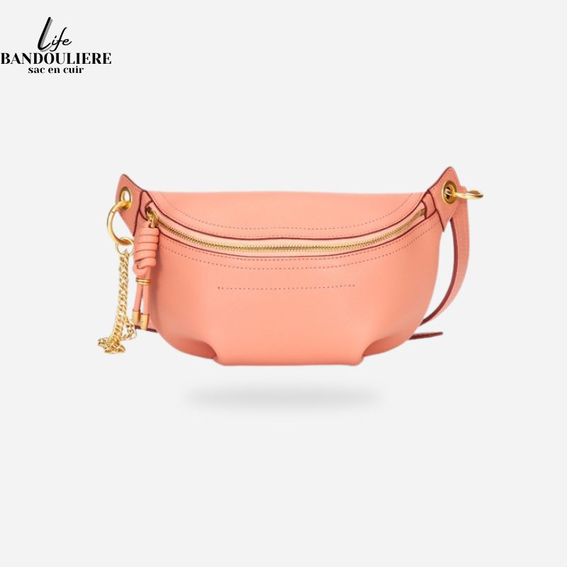 Sac banane bandoulière femme en cuir Stella